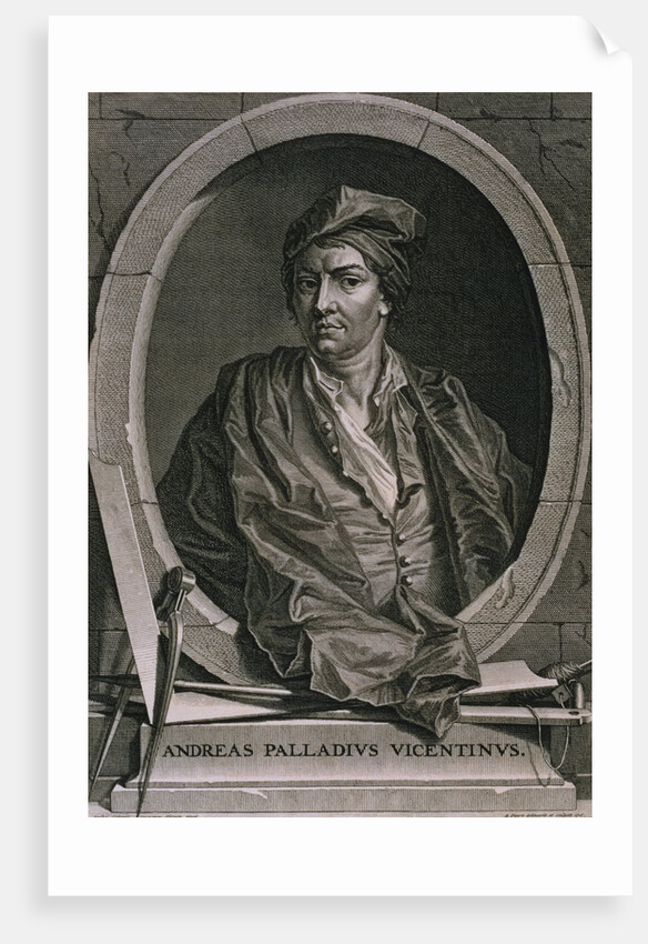 Engraving of Andrea Palladio by Bernard Picart