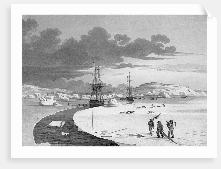 Cutting into Winter Island by Edward Finden