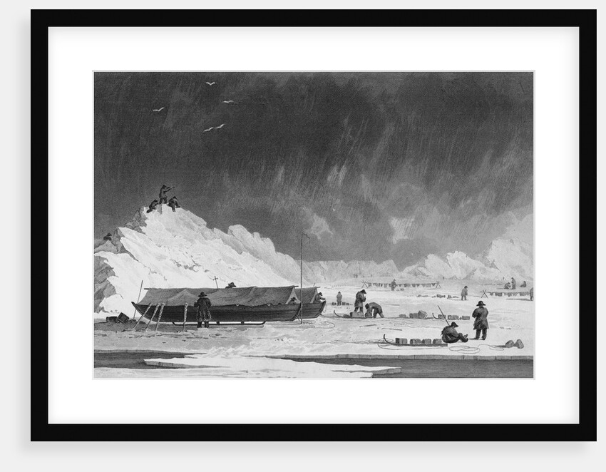 The Boats Hauled up for the Night by Edward Finden