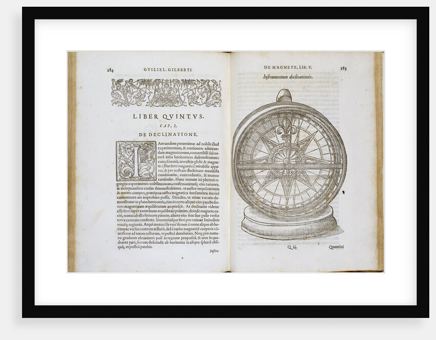 Book Illustration of a 16th Century Compass Needle by Anonymous