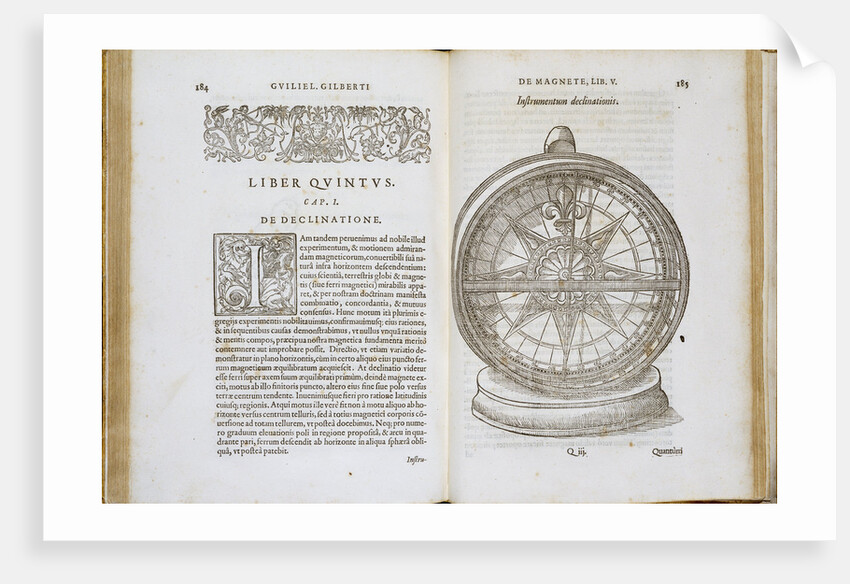 Book Illustration of a 16th Century Compass Needle by Anonymous