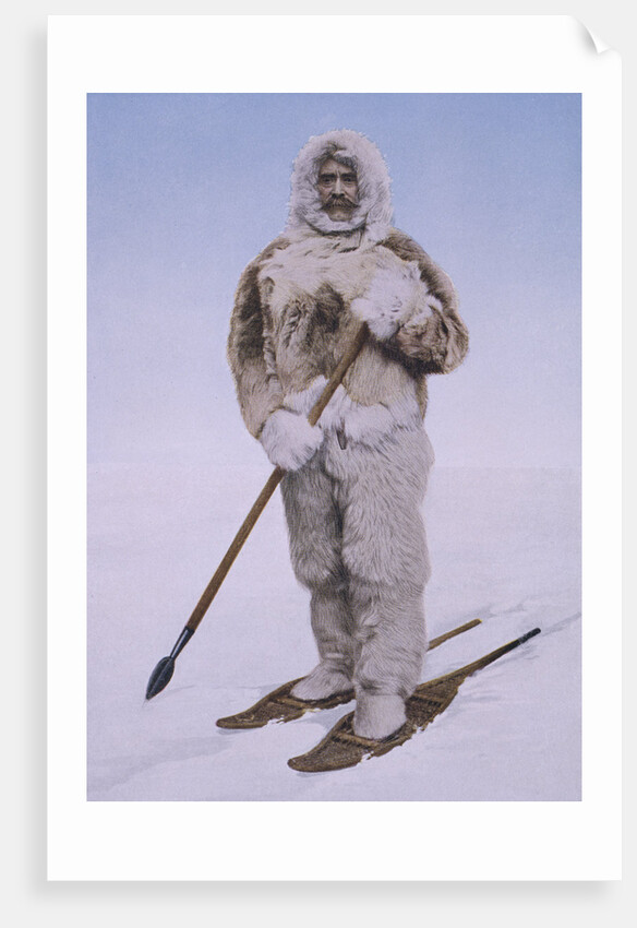 Portrait of Robert E. Peary in His Actual North Pole Costume by Anonymous