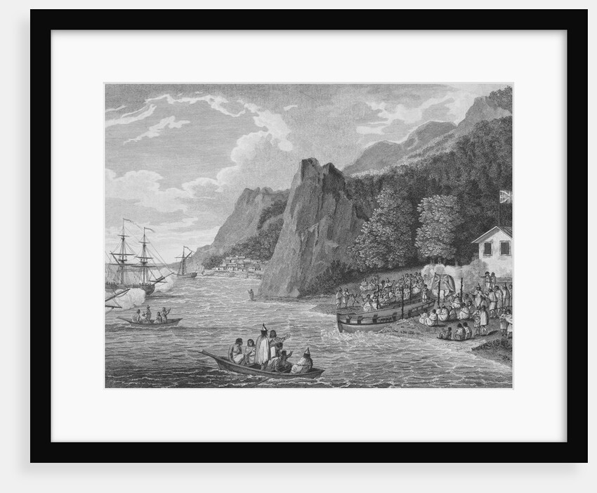 Launch of the North West America at Nootka Sound by Anonymous