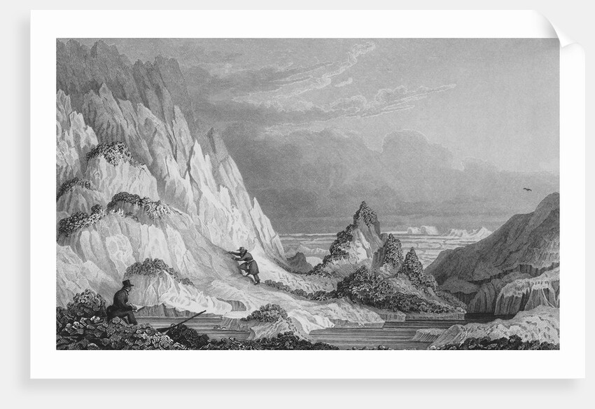 Iceberg Adherring to Icy Reef by Edward Finden