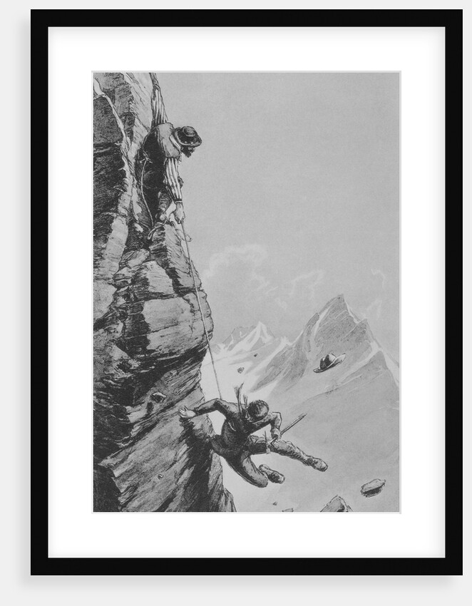 Illustration of an Accident by Edward Whymper