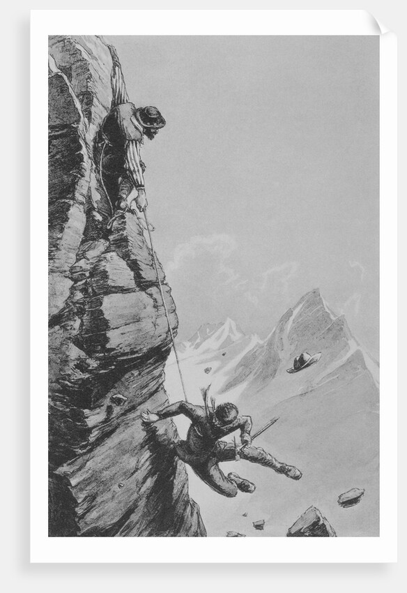 Illustration of an Accident by Edward Whymper
