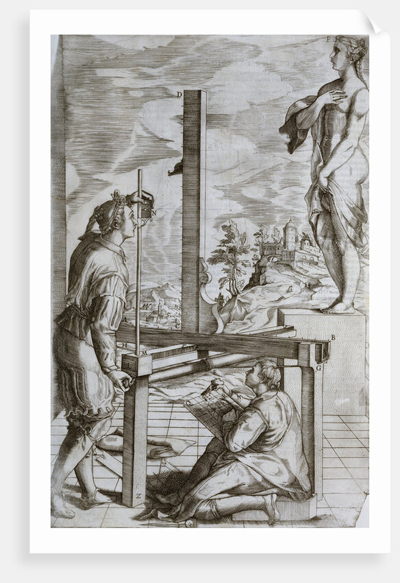 The Two Rules of Perspective Practice Engraving by Jacopo Barozzi da Vignola