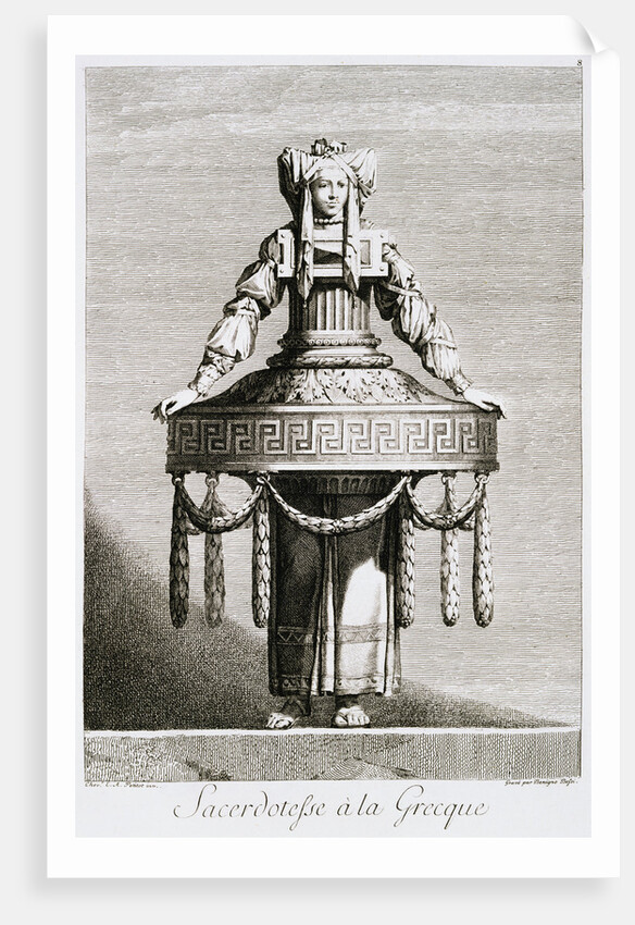Sacerdotefse a la Greque by Ennemond Alexandre Petitot