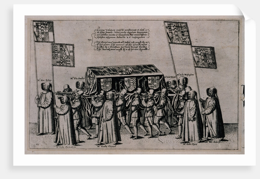 Funeral Cortege of Sir Philip Sidney by Theodor de Bry