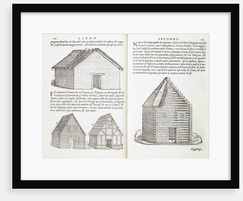 Illustration of House Types by Giovanni Antonio Rusconi