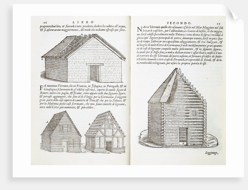Illustration of House Types by Giovanni Antonio Rusconi