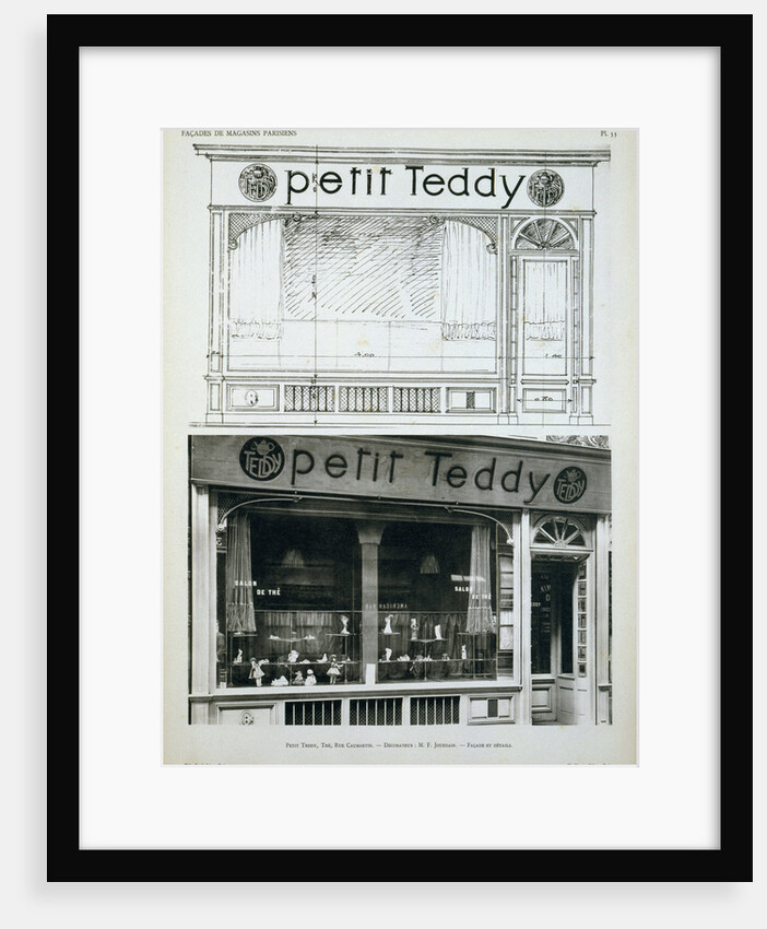 Facade of the Petit Teddy Shop in Paris by Anonymous