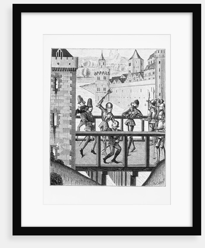 Illustration of the Assassination of Jean Sans Peur in Montreau, 1419 by Anonymous