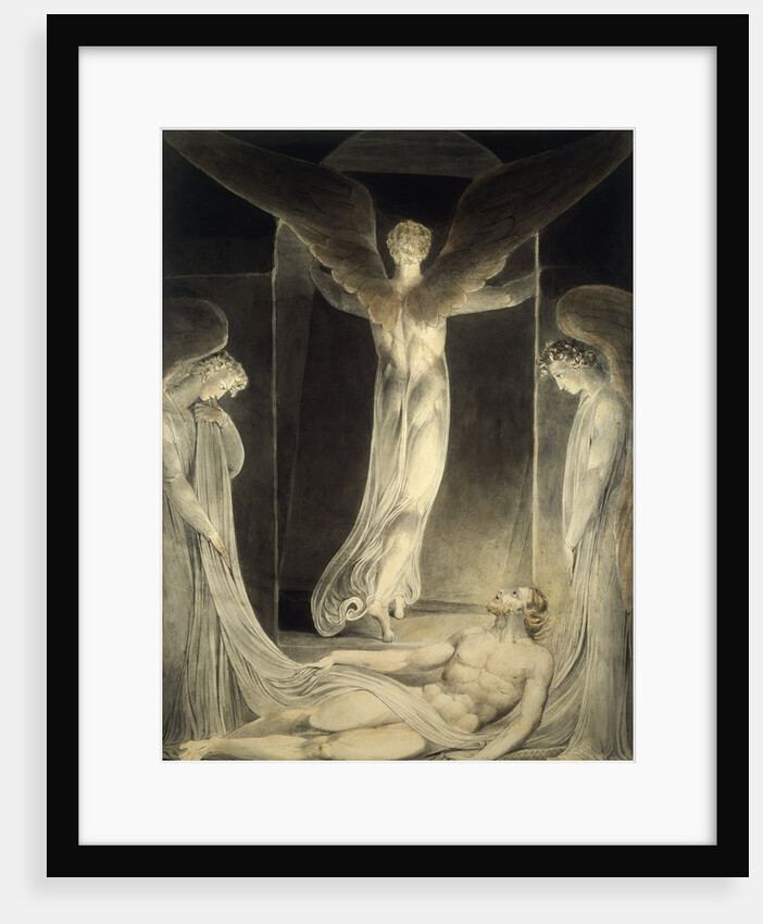 Angels Rolling away the Stone from the Sepulchre By William Blake by Anonymous