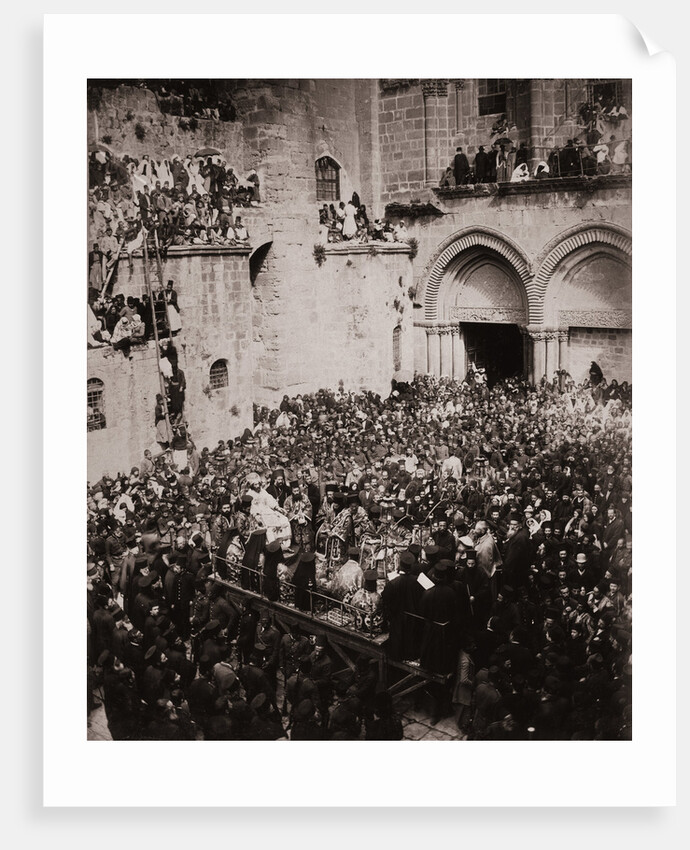 Ceremony of the Washing of the Feet at Church of Holy Sepulchre by Anonymous