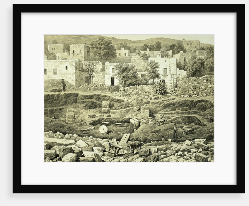 Lithograph of Excavations at the North Side of Quadrangle by Anonymous