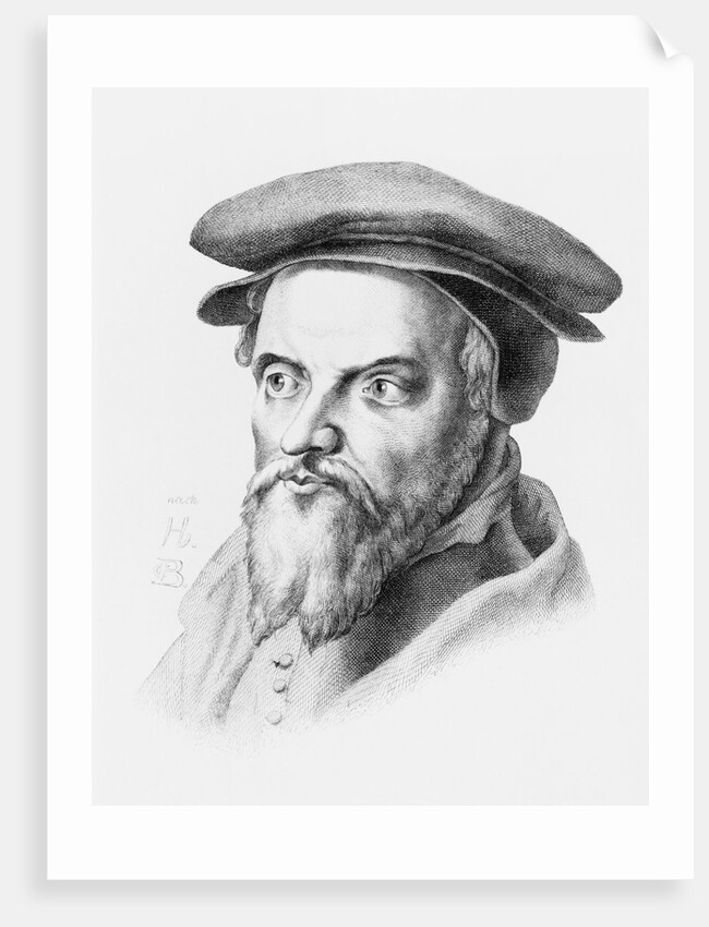 Engraved Portrait of Peter Martir Vermili by Anonymous