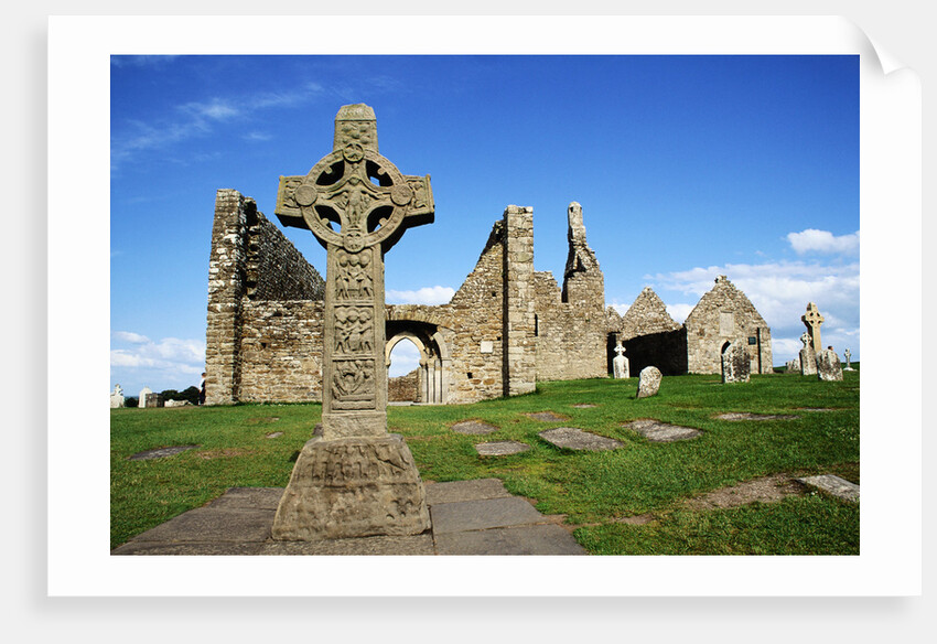 Cross of the Scriptures at Clonmacnoise Monastery by Anonymous