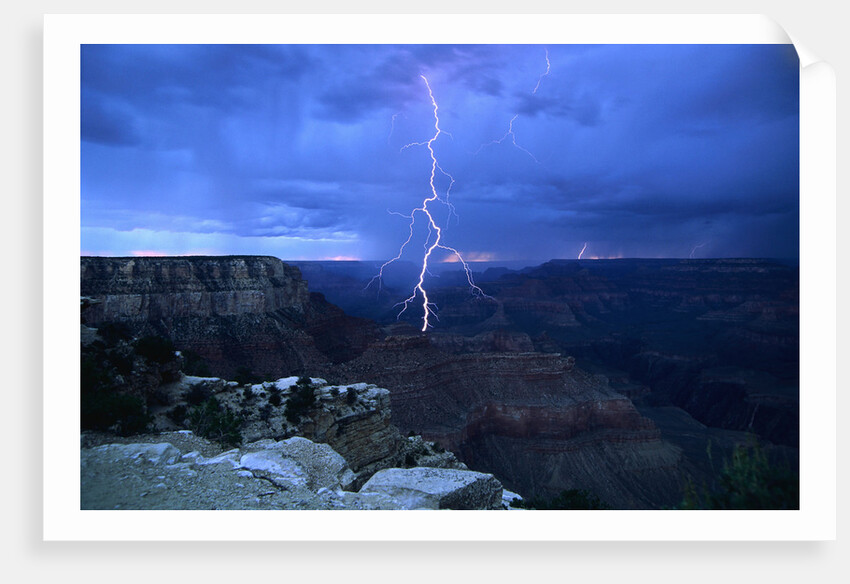 Lightning Above Grand Canyon by Anonymous