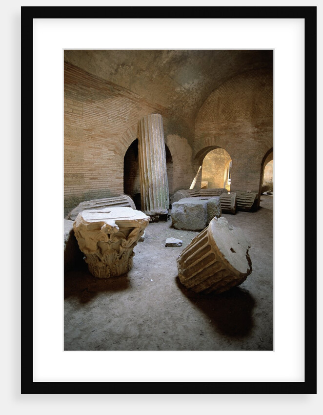 Ruins of Columns Under Amphitheater by Anonymous