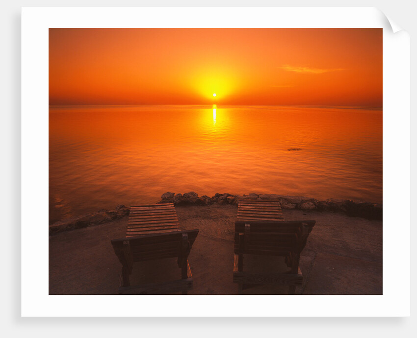 Sunset over Florida Bay by Anonymous