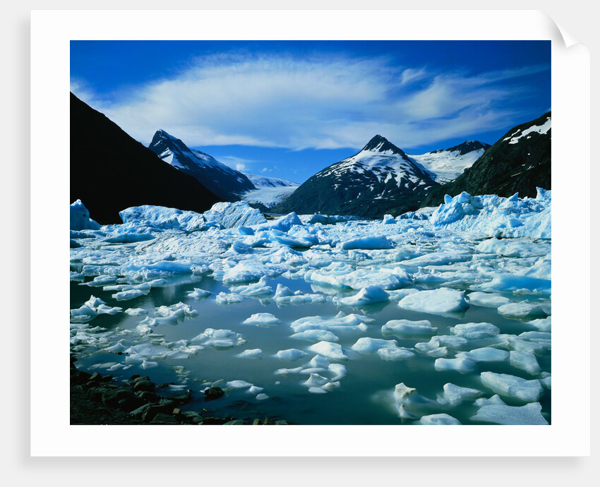 Icebergs in Portage Lake by Anonymous