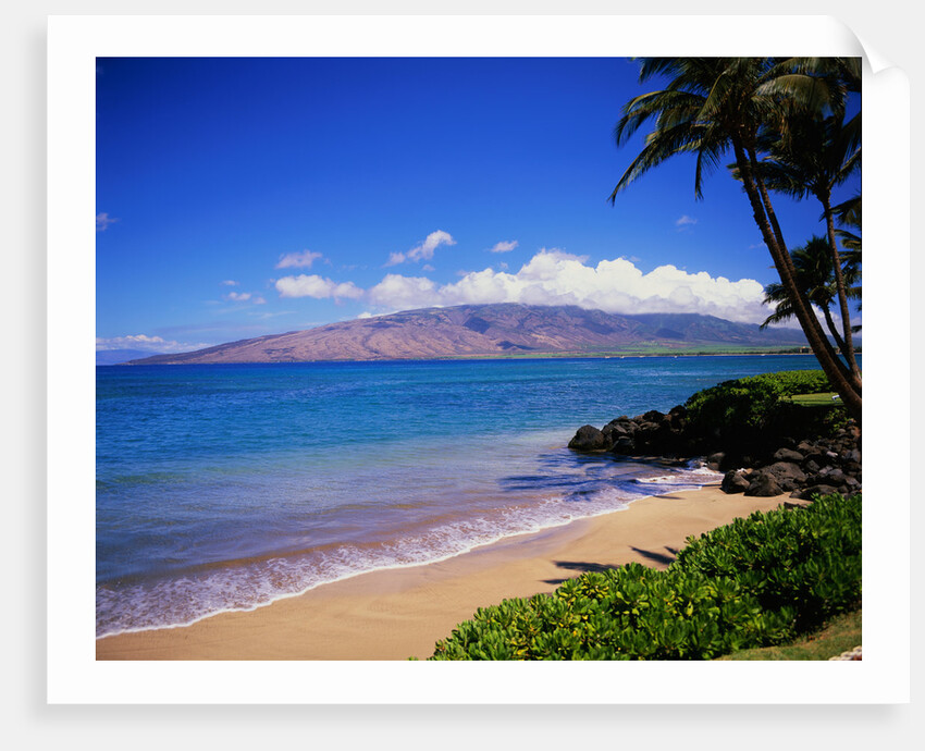 Kihei Beach and West Maui Mountains by Anonymous