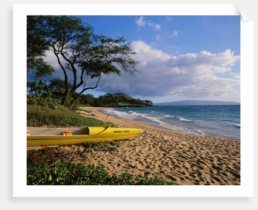 Canoe on Wailea Beach by Anonymous