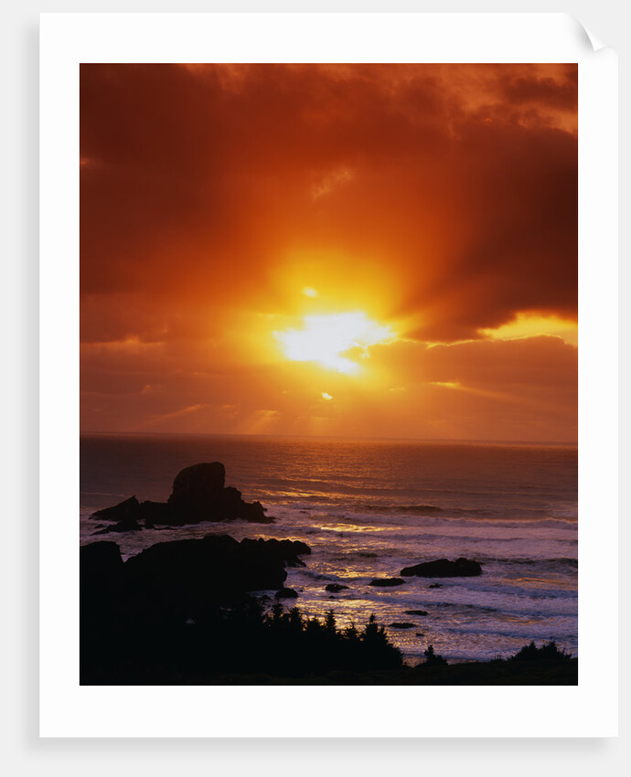 Sunset over the Pacific by Anonymous