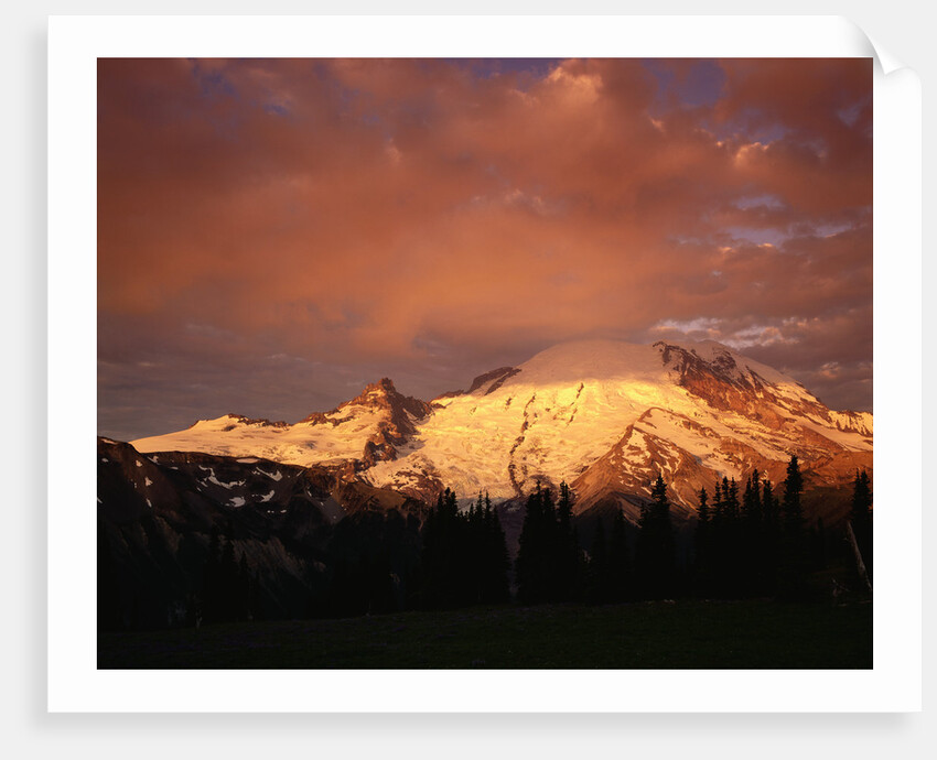 Sunrise on Mount Rainier by Anonymous