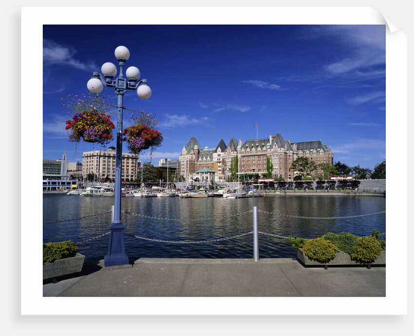 Empress Hotel Along Victoria Harbour by Anonymous