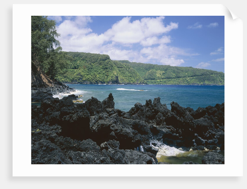 Lava Rock Along Keanae Peninsula by Anonymous