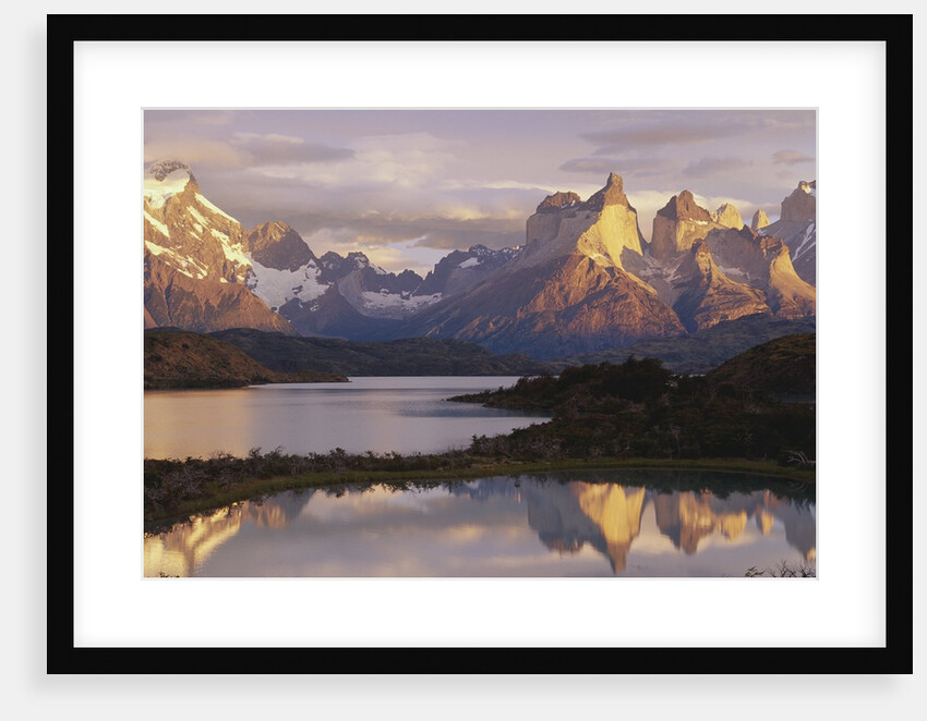 Cuernos del Paine and Lake Pehoe at Sunrise by Anonymous