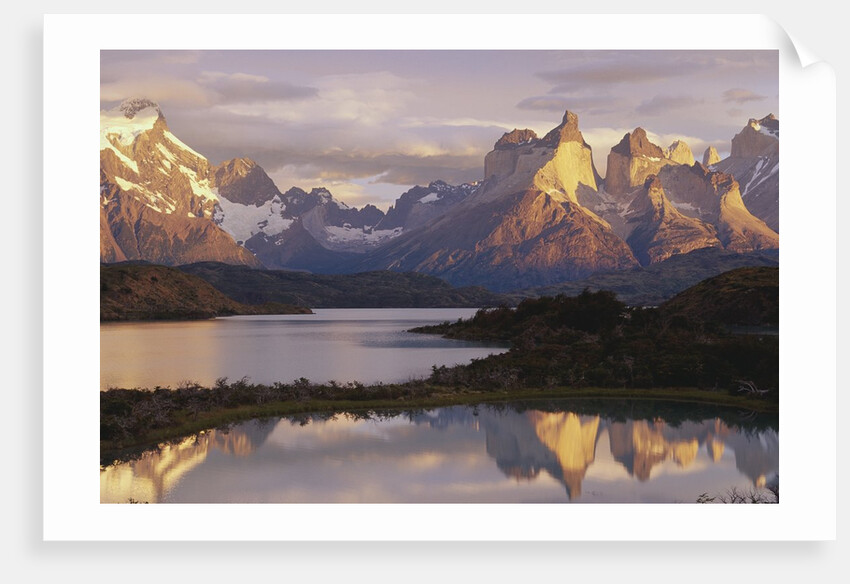 Cuernos del Paine and Lake Pehoe at Sunrise by Anonymous