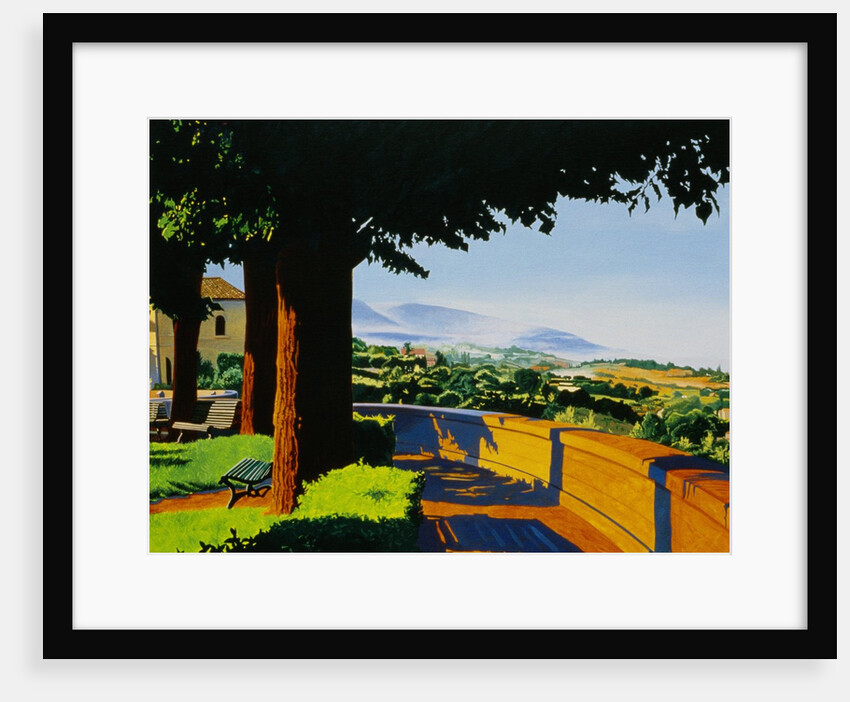 View of the Italian Countryside from a Park Path by Anne Belov