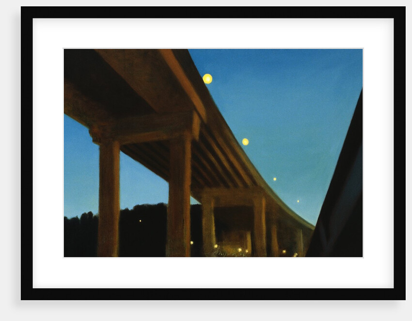 West Seattle Bridge, Night by Mary Iverson