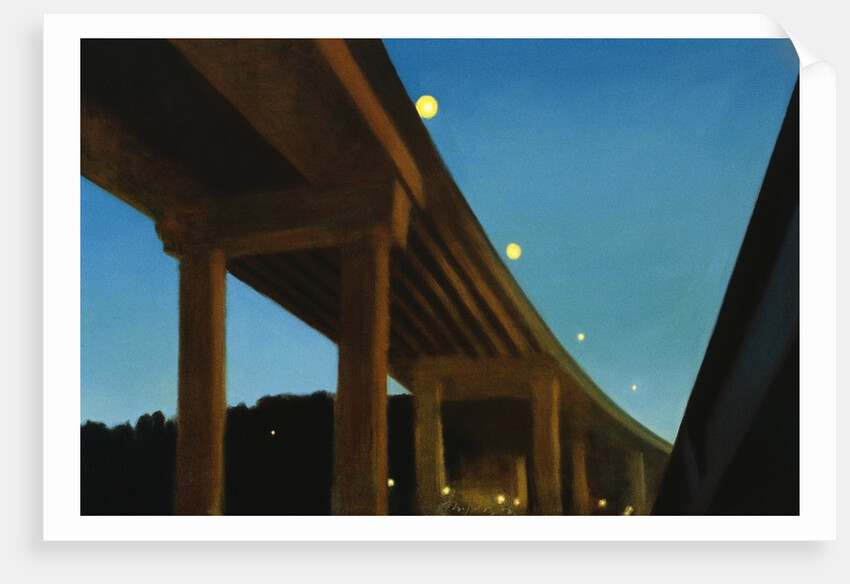 West Seattle Bridge, Night by Mary Iverson