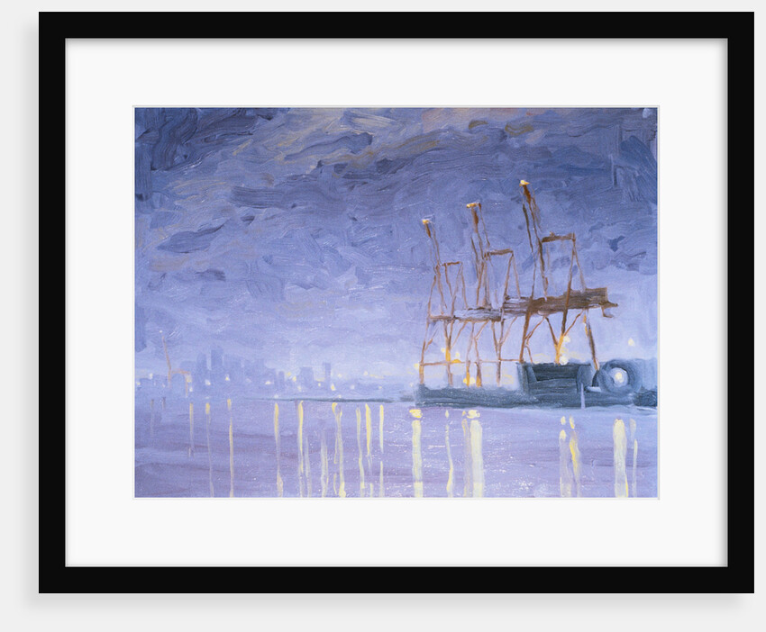 Pre-Dawn with Cranes by Mary Iverson