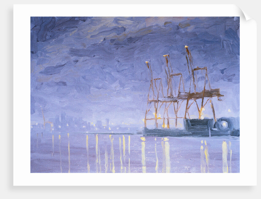 Pre-Dawn with Cranes by Mary Iverson