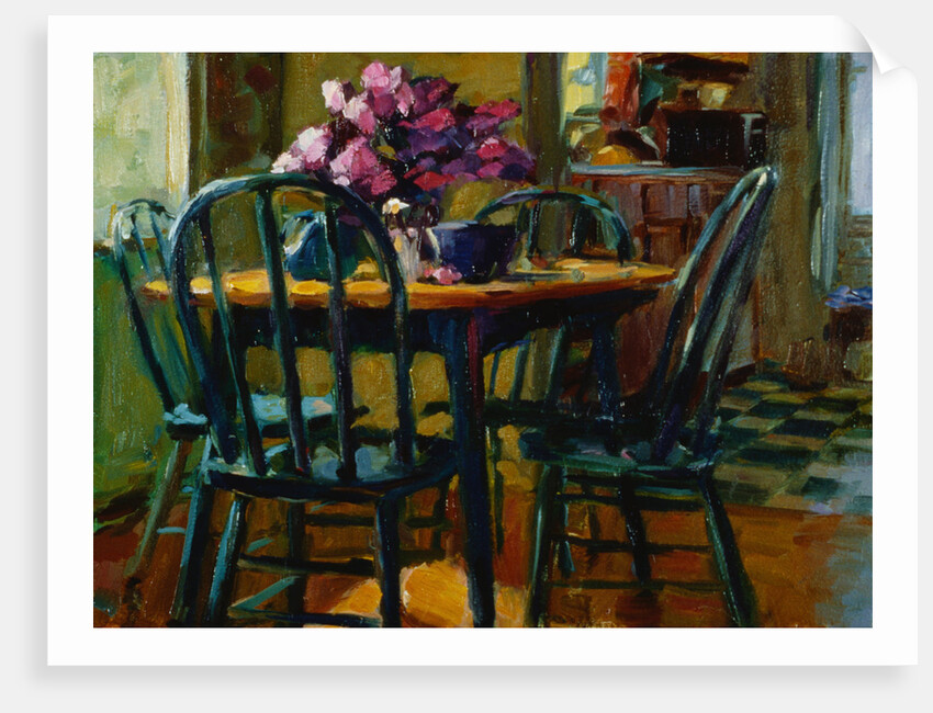 Lilacs and Green Chairs by Pam Ingalls