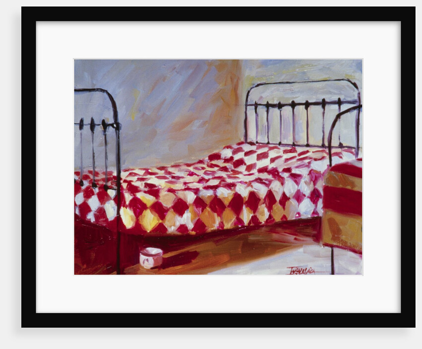 Checkered Bedspread by Pam Ingalls