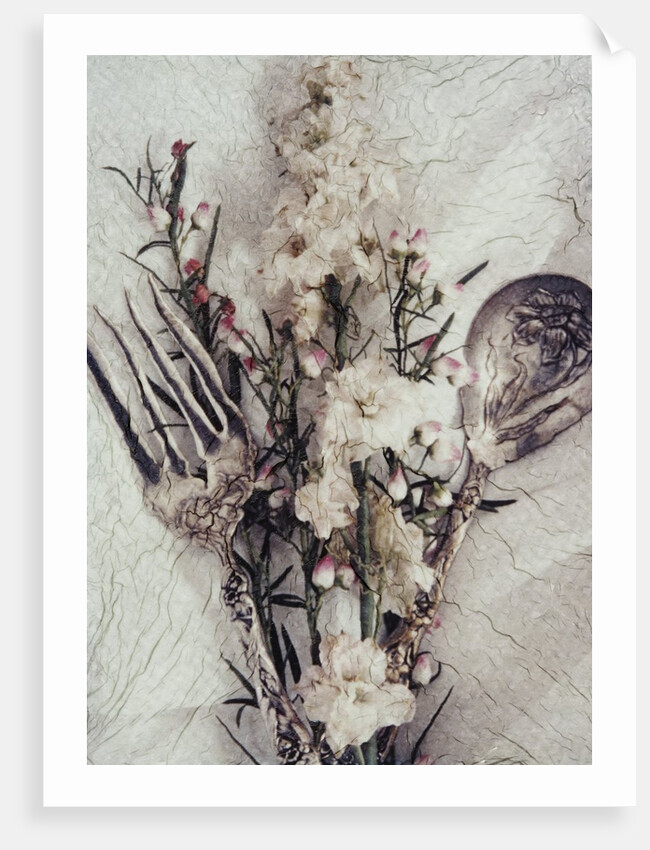Flowers and Silverware by Kim Koza