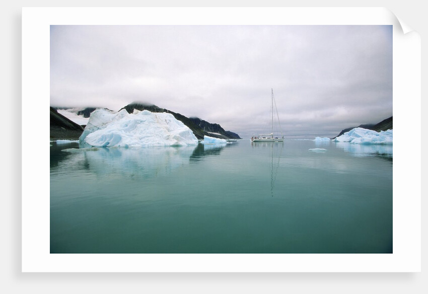 Sailboat Cruising the Arctic by Anonymous