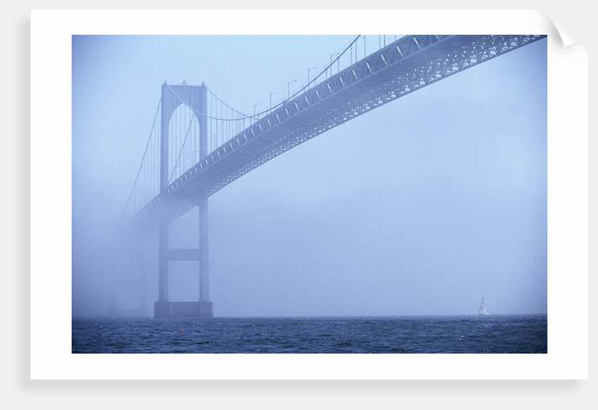 Newport Bridge in Fog by Anonymous