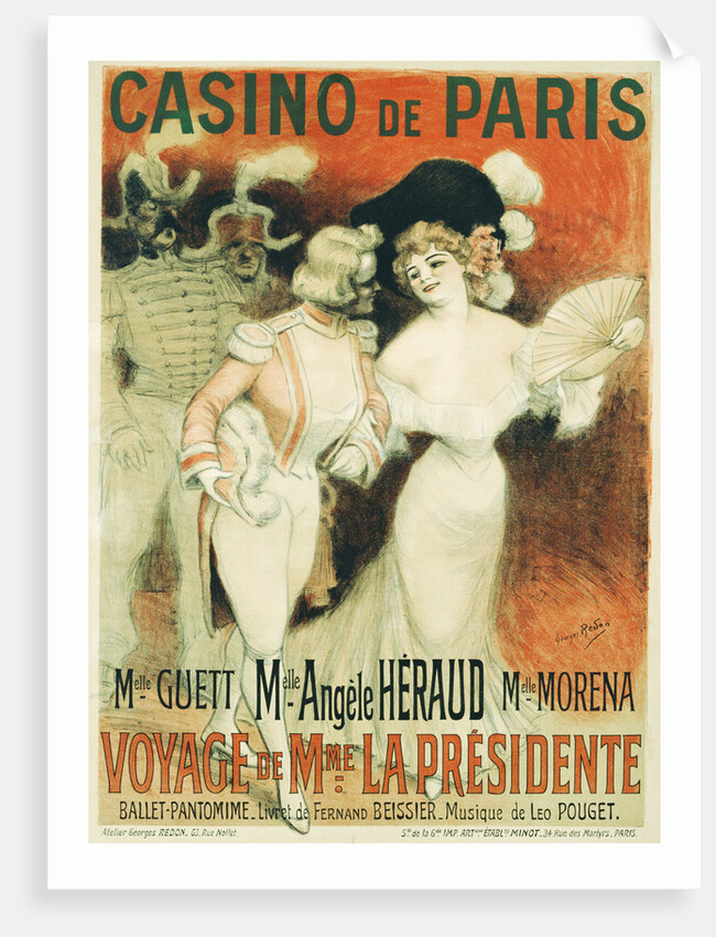 Casino de Paris Poster by Georges Redon