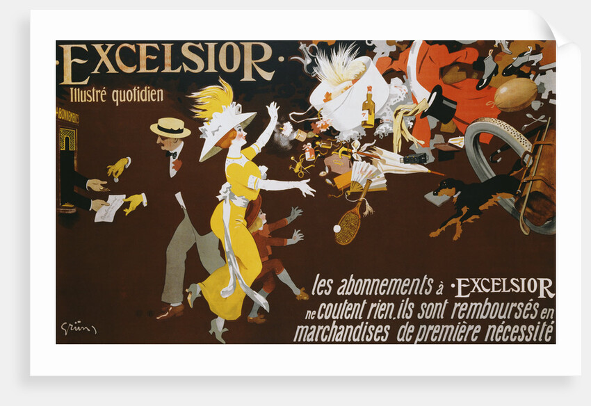 Excelsior Poster by Jules Alexander Grun