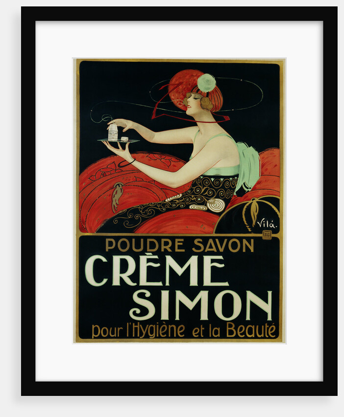 Creme Simon Poster by Vila