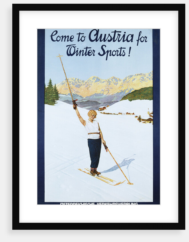 Austria for Winter Sports Poster by Anonymous