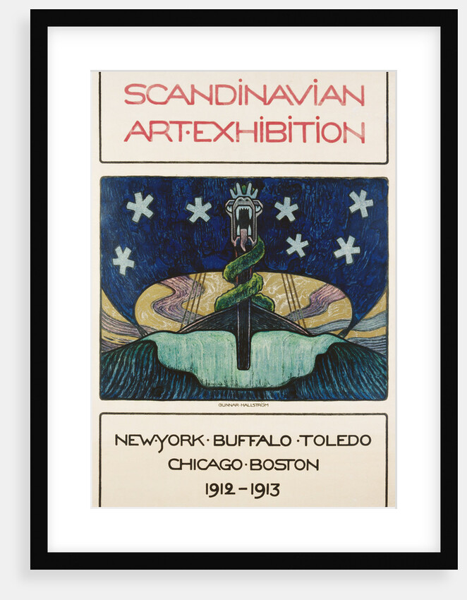 Scandinavian Art Exhibition: 1912-1913 Poster by Gunnar August Hallstrom