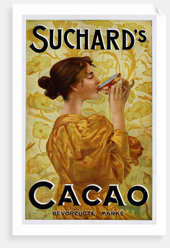 Circa 1905 Belgian Poster for Suchard's Cacao by Anonymous